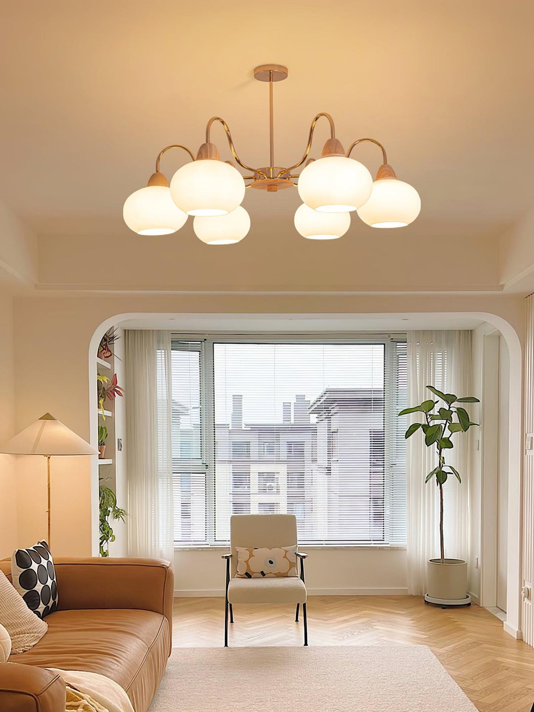 Zevena Chandelier en Verre Élégant et Luxueux - Neutralighting