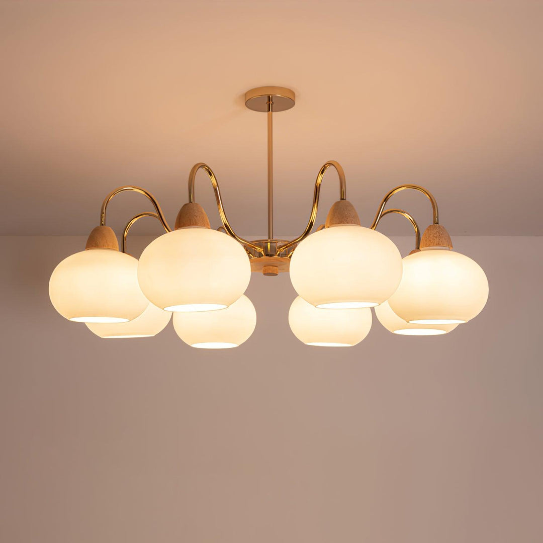 Zevena Chandelier en Verre Élégant et Luxueux - Neutralighting