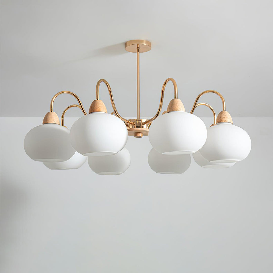 Zevena Chandelier en Verre Élégant et Luxueux - Neutralighting