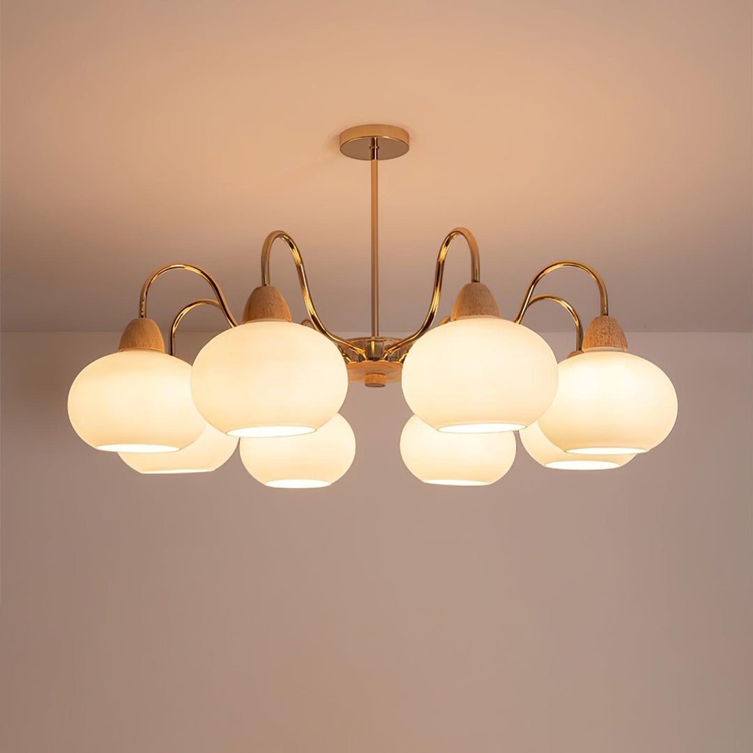 Zevena Chandelier en Verre Élégant et Luxueux - Neutralighting
