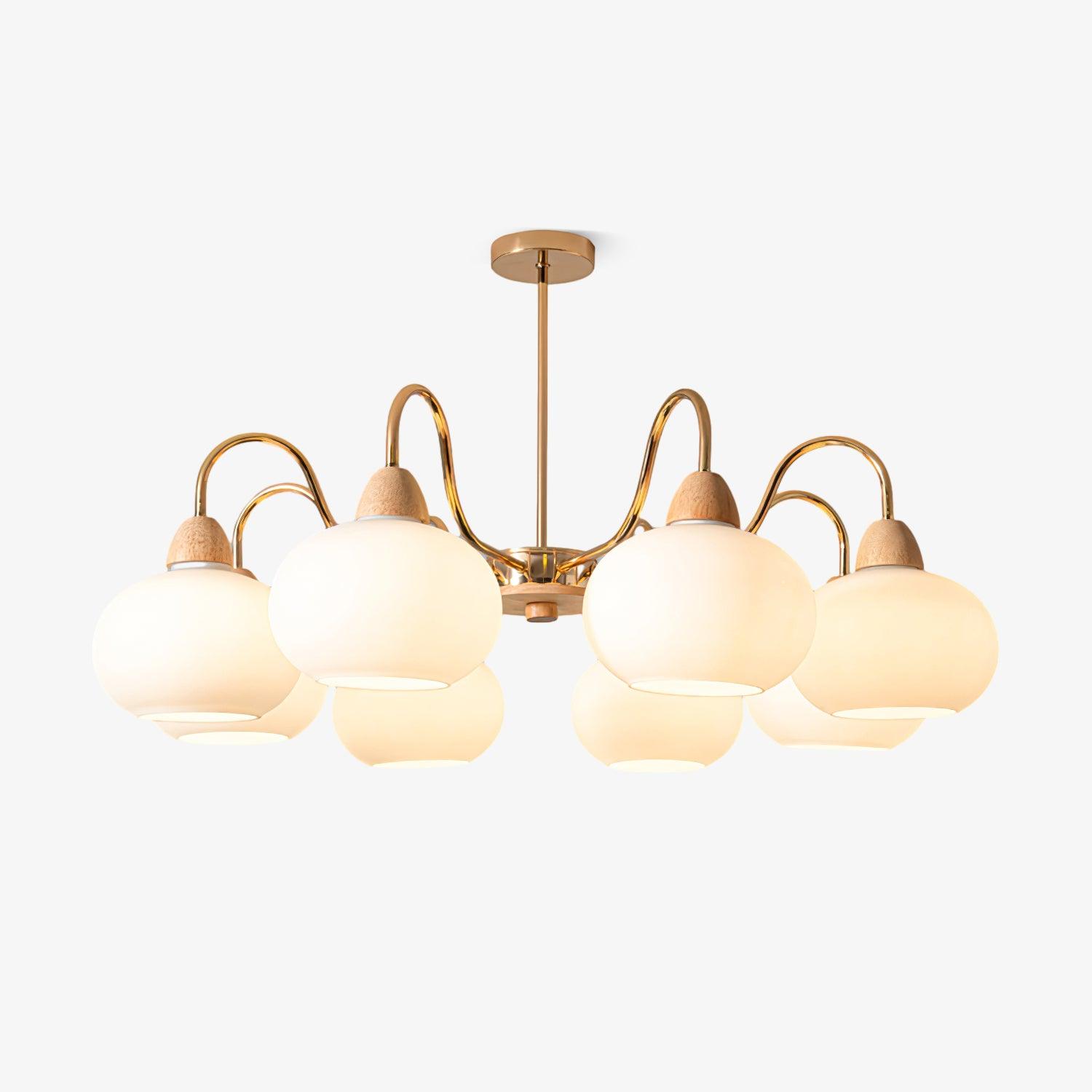 Zevena Chandelier en Verre Élégant et Luxueux - Neutralighting