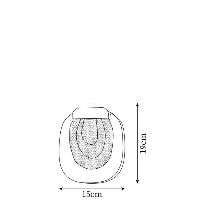 Avesia Suspension minimaliste en verre - Neutralighting