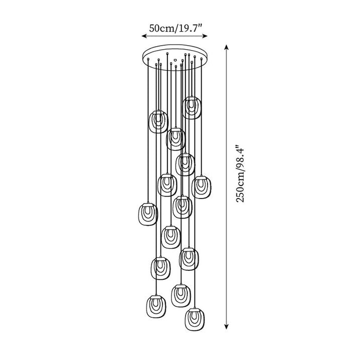 Avesia Suspension minimaliste en verre - Neutralighting