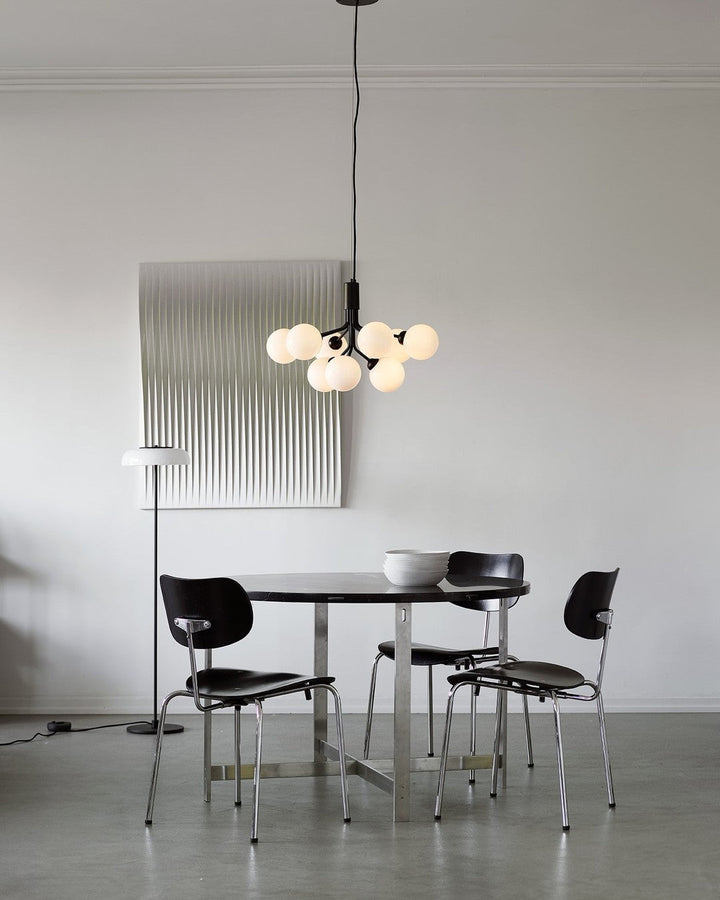 Lustra Suspension en Verre Globe Cluster Laiton - Neutralighting