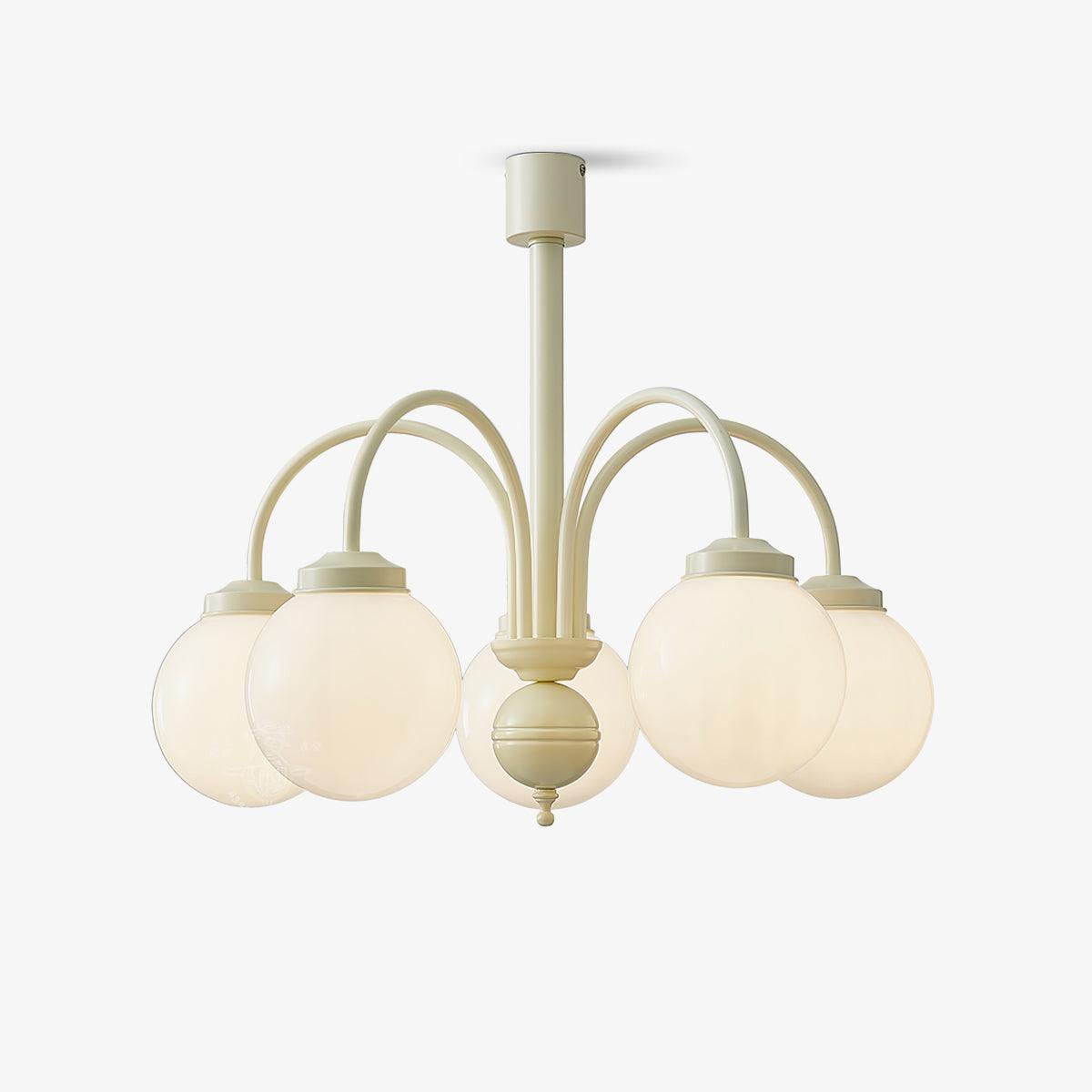 Lustra Chandelier Sphères en Verre Crème - Neutralighting