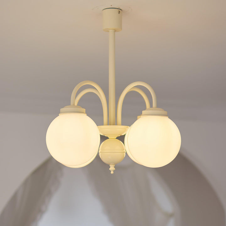 Lustra Chandelier Sphères en Verre Crème - Neutralighting