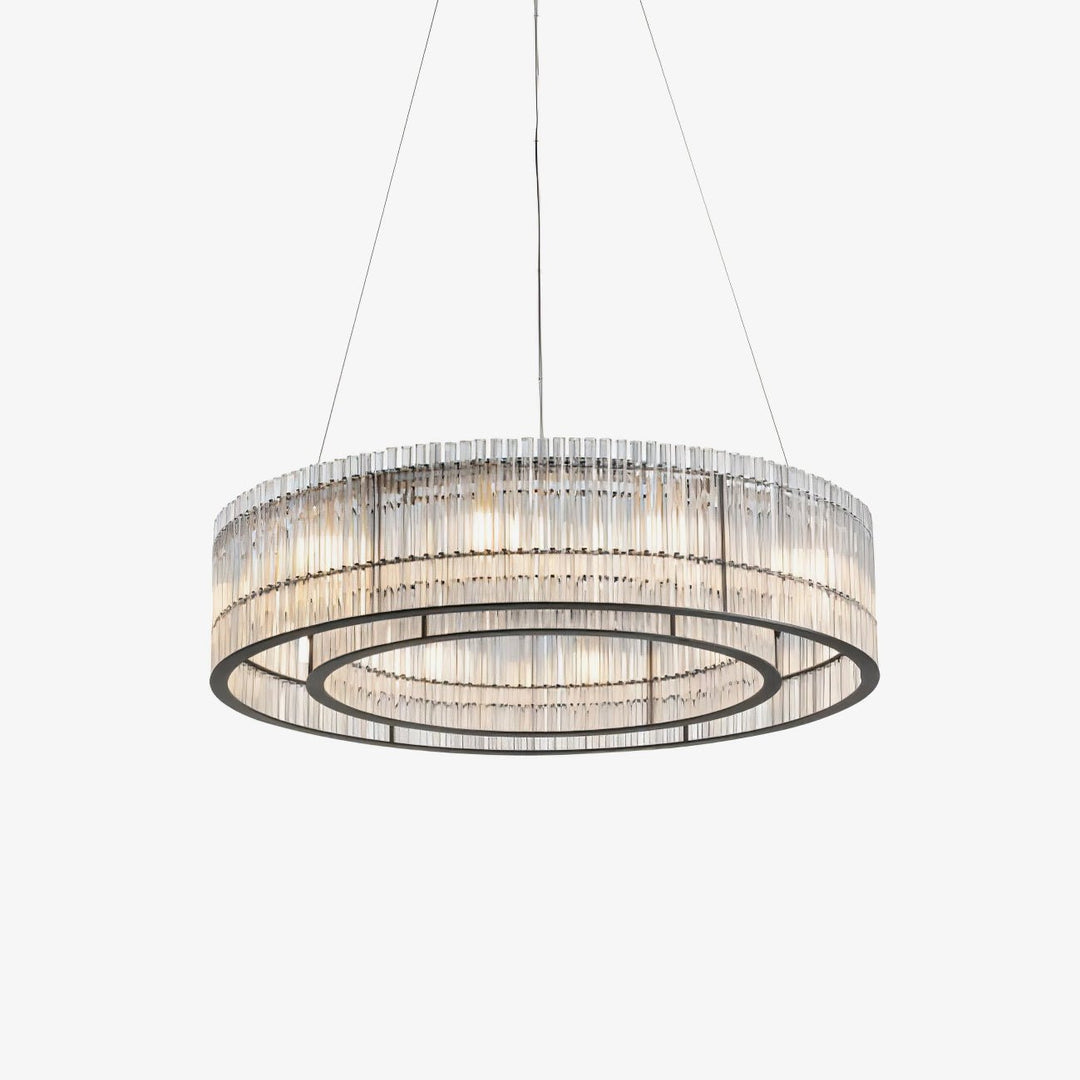 Lustra Suspension en Verre Tube Anneau Moderne Luxe - Neutralighting