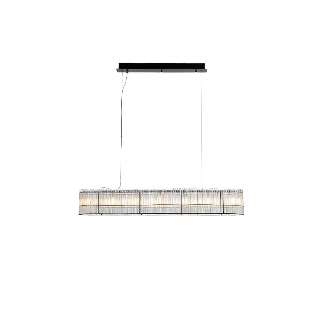 Lustra Suspension en Verre Tube Anneau Moderne Luxe - Neutralighting