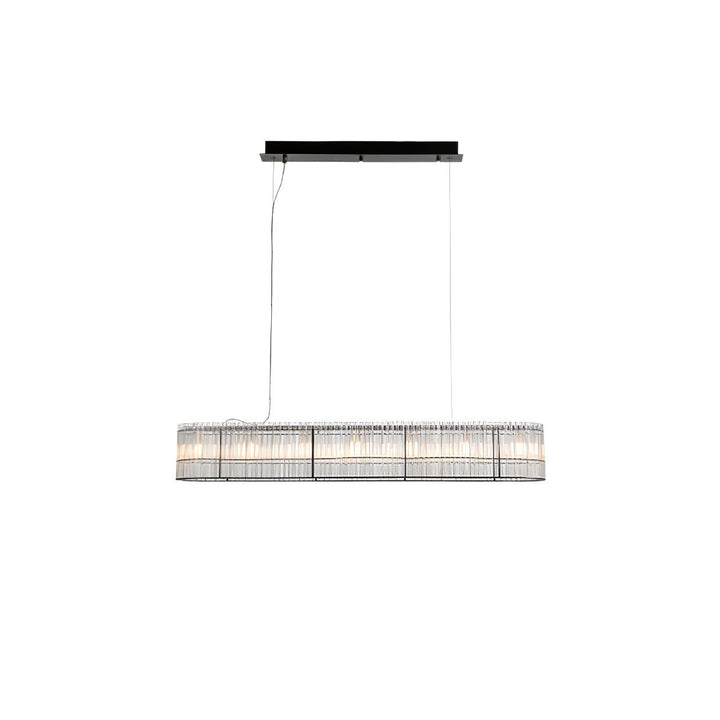 Lustra Suspension en Verre Tube Anneau Moderne Luxe - Neutralighting