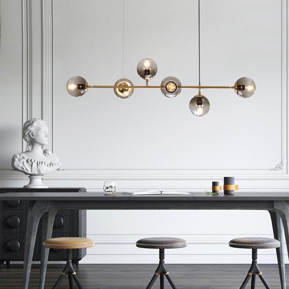 Lustra Suspension Orb Laiton Verre Pour Salon - Neutralighting