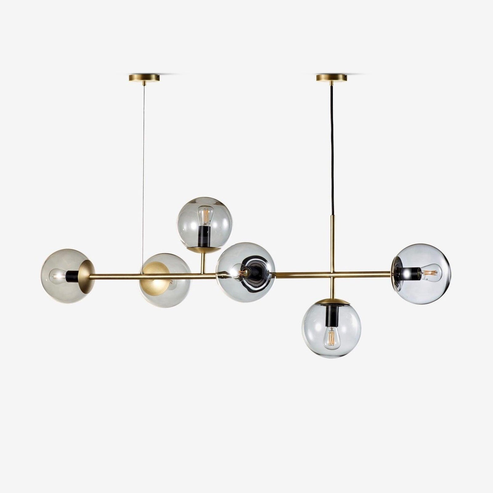 Lustra Suspension Orb Laiton Verre Pour Salon - Neutralighting