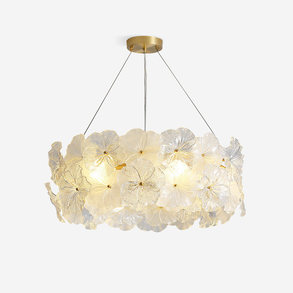 Glezen Lustre Verre Pétale Floral - Neutralighting