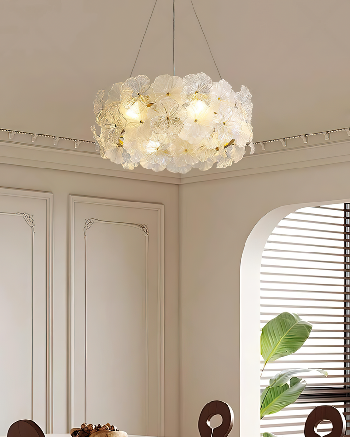 Glezen Lustre Verre Pétale Floral - Neutralighting