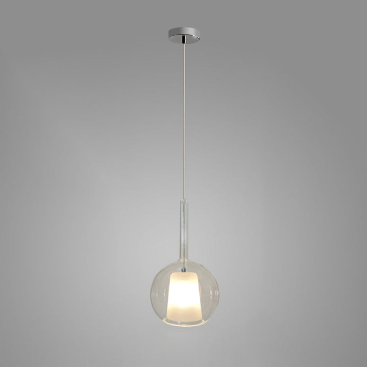 Lustra Suspension en Verre Fumé Rond - Neutralighting