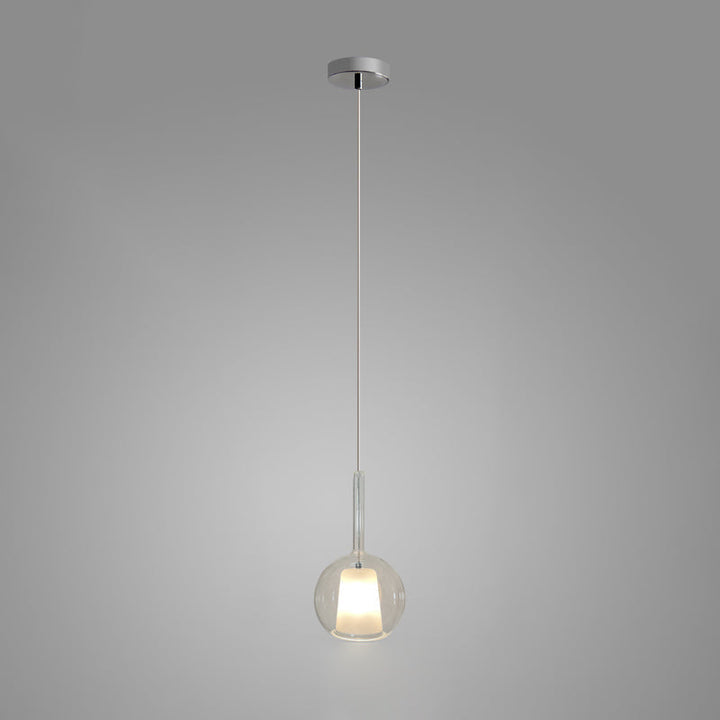 Lustra Suspension en Verre Fumé Rond - Neutralighting