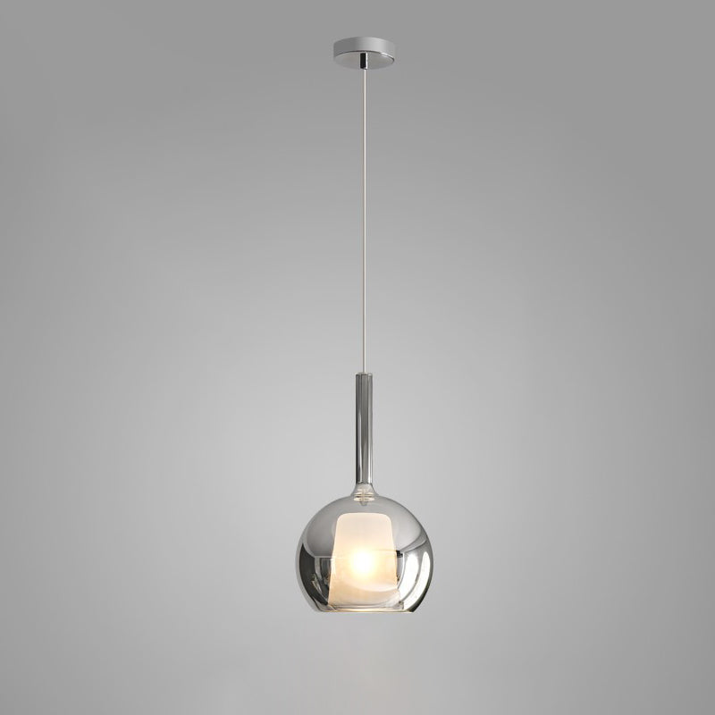 Lustra Suspension en Verre Fumé Rond - Neutralighting