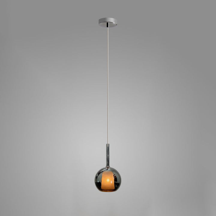 Lustra Suspension en Verre Fumé Rond - Neutralighting