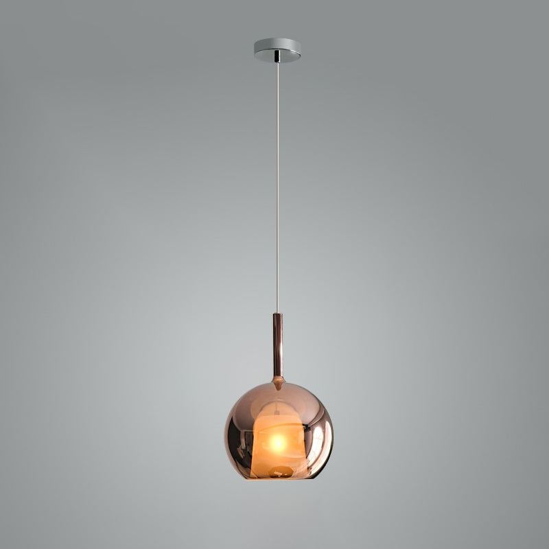 Lustra Suspension en Verre Fumé Rond - Neutralighting