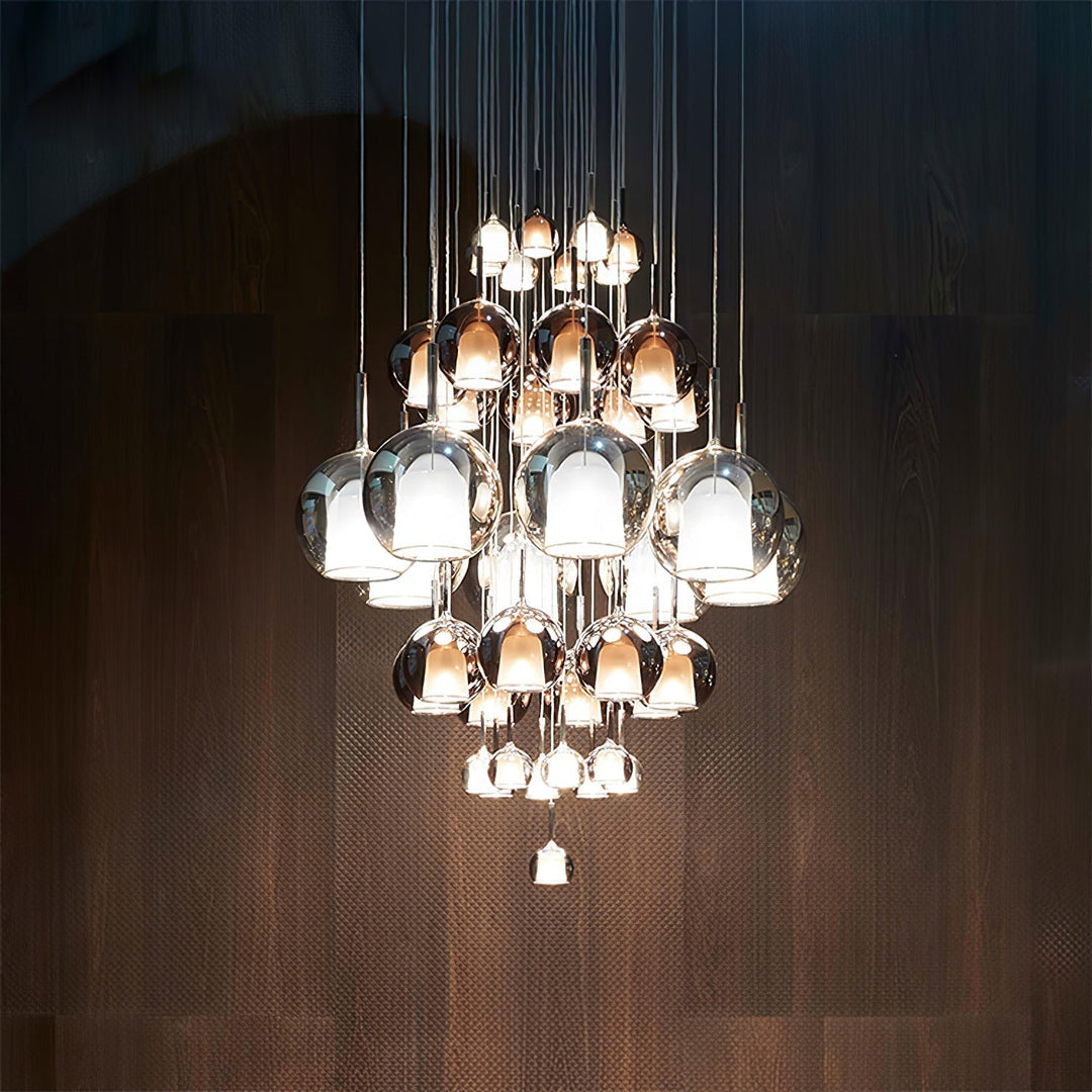 Lustra Suspension en Verre Fumé Rond - Neutralighting