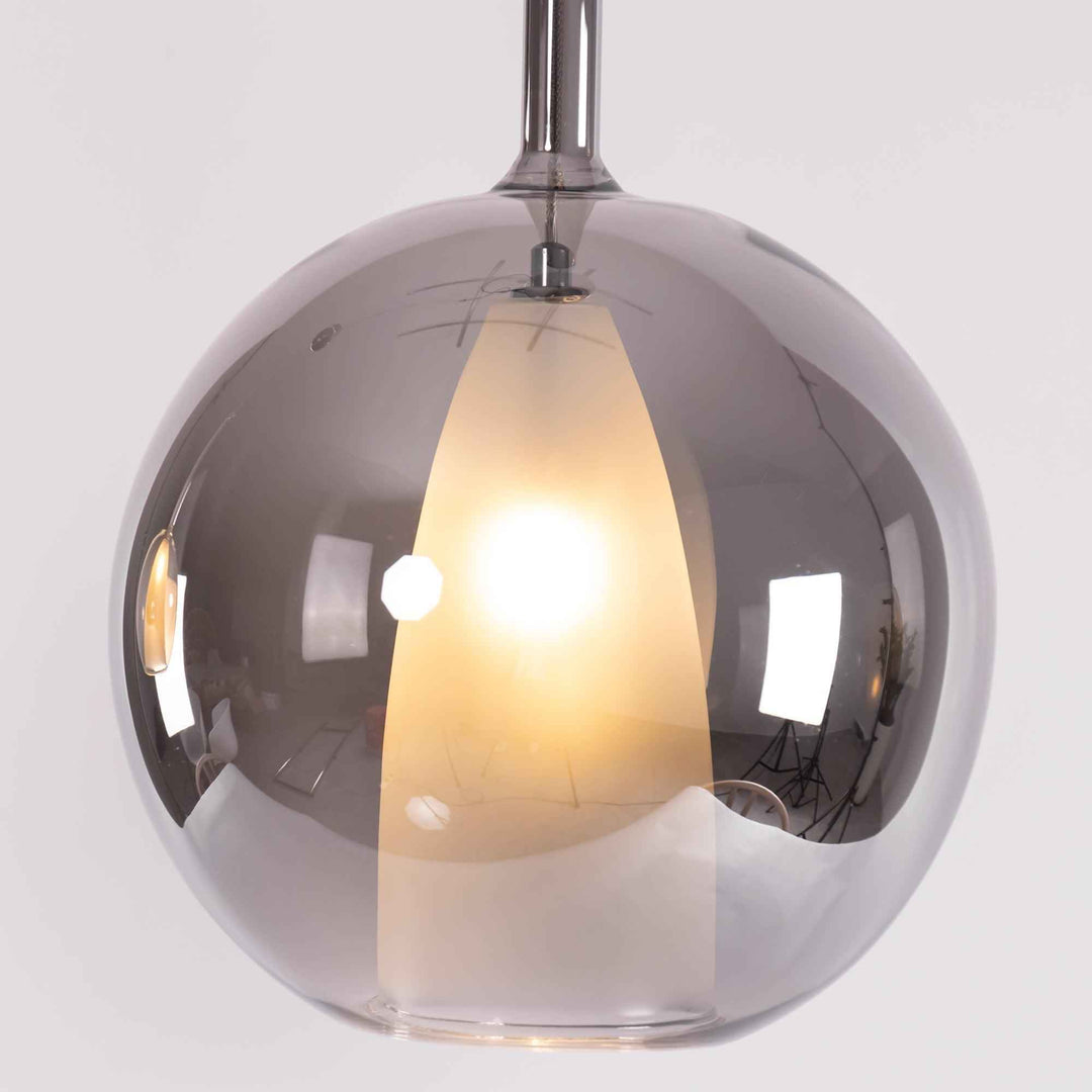 Lustra Suspension en Verre Fumé Rond - Neutralighting