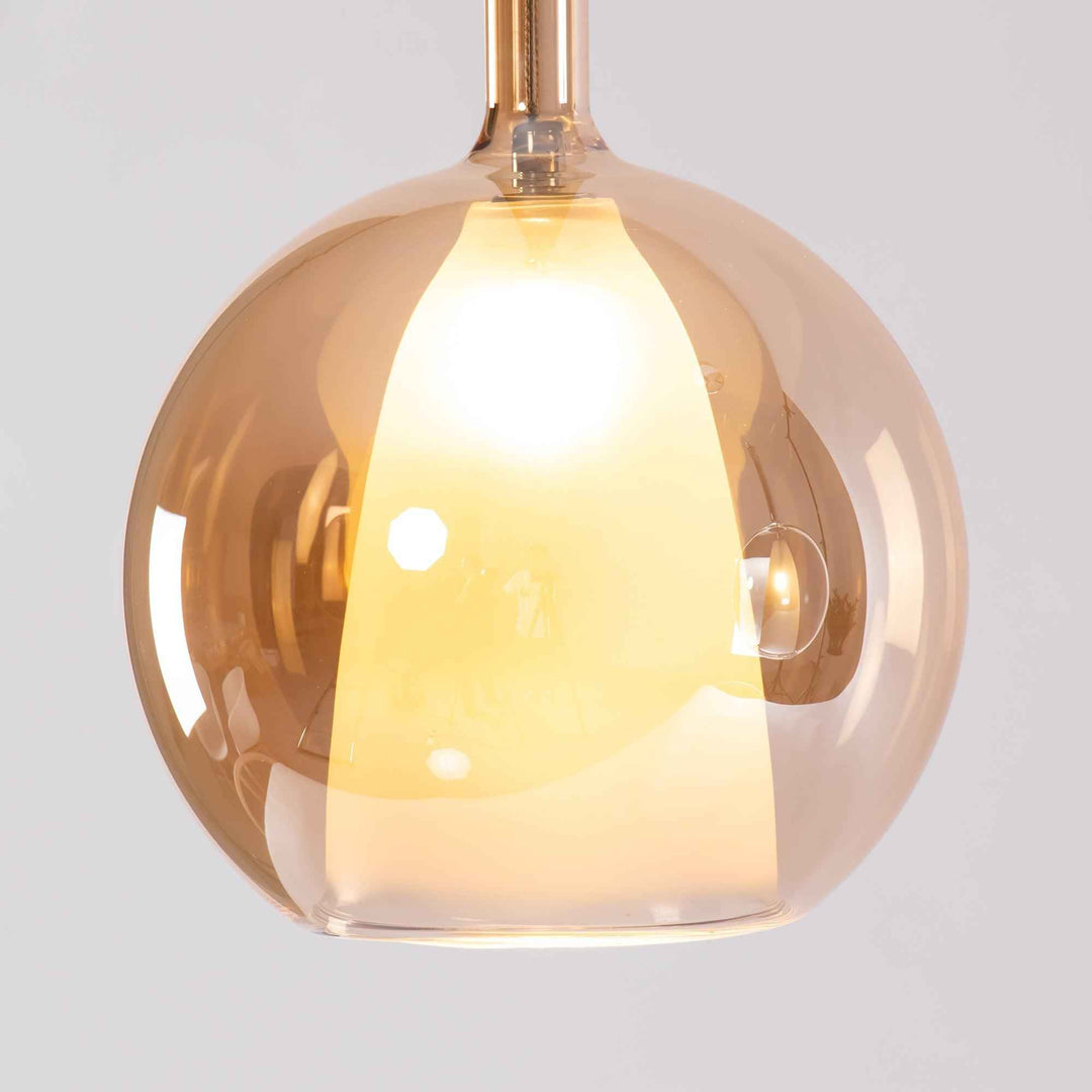 Lustra Suspension en Verre Fumé Rond - Neutralighting