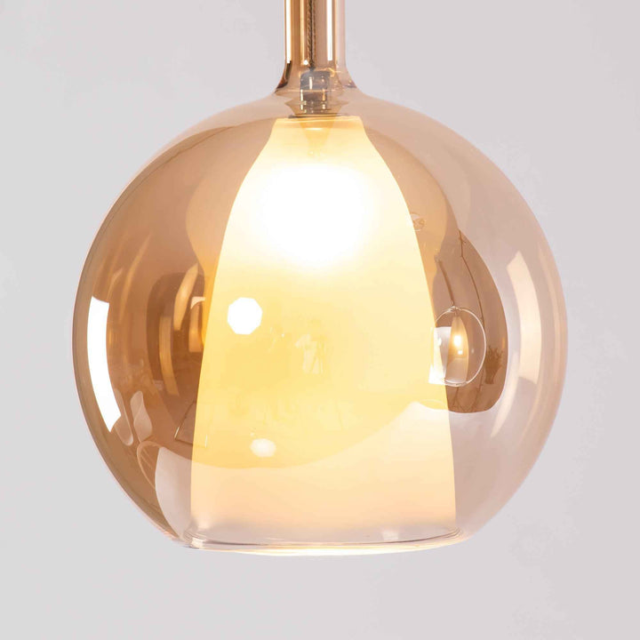 Lustra Suspension en Verre Fumé Rond - Neutralighting