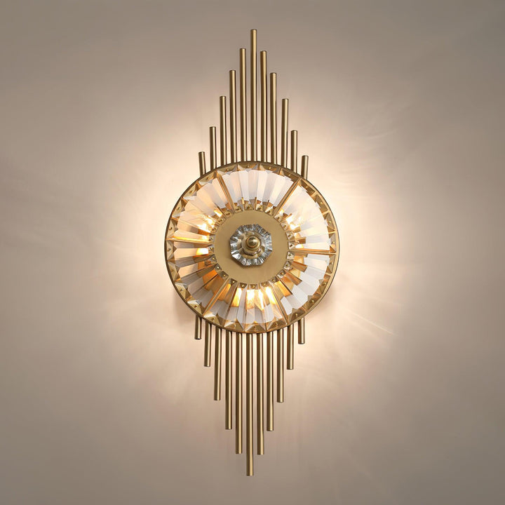 Cilirel Applique Murale Cristal Or Engrenage Luxueux - Neutralighting