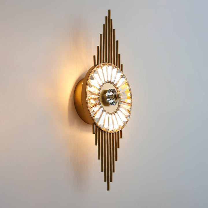 Cilirel Applique Murale Cristal Or Engrenage Luxueux - Neutralighting