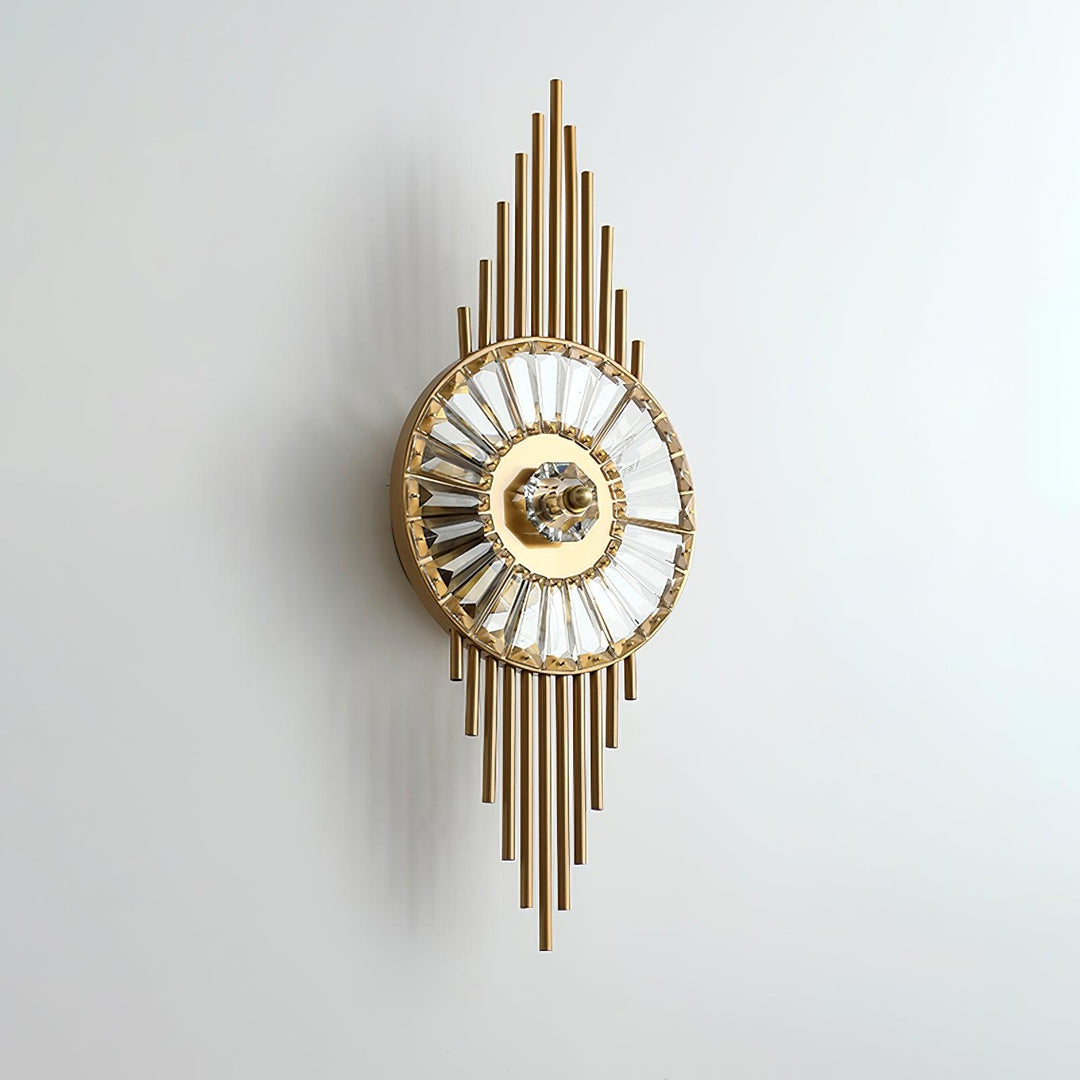 Cilirel Applique Murale Cristal Or Engrenage Luxueux - Neutralighting