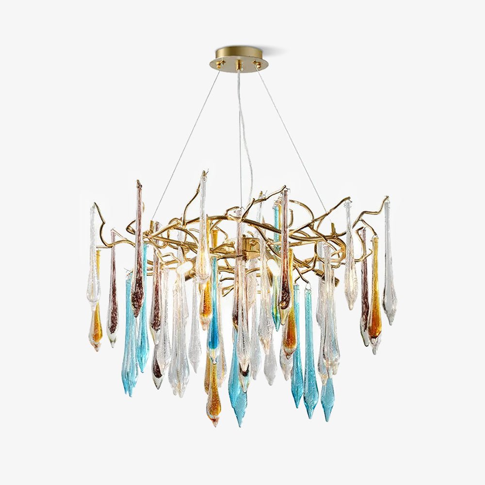 Aurora Chandelier en Verre de Luxe - Neutralighting