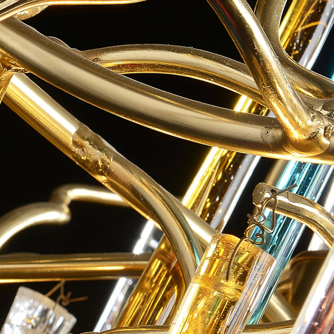 Aurora Chandelier en Verre de Luxe - Neutralighting