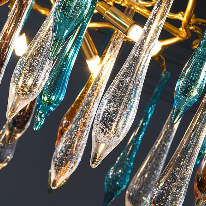 Aurora Chandelier en Verre de Luxe - Neutralighting