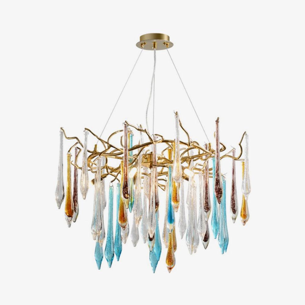 Aurora Chandelier en Verre de Luxe - Neutralighting