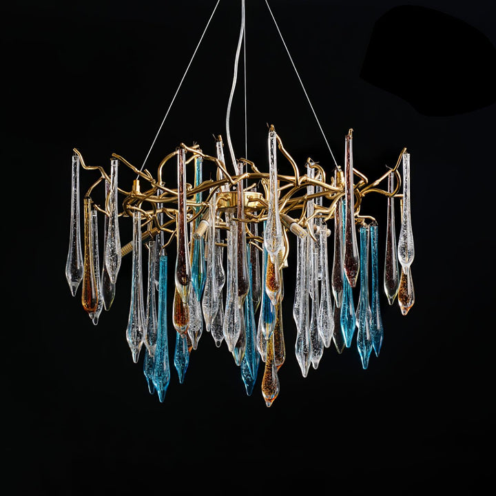 Aurora Chandelier en Verre de Luxe - Neutralighting