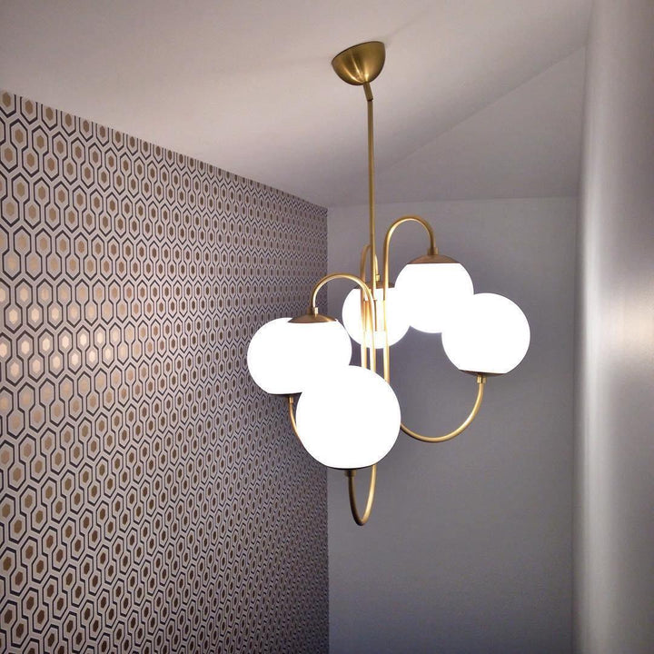 Zathaor Lustre En Verre Et Métal à Créativité Individuelle - Neutralighting