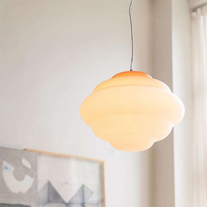 Eurvenara Premium Nordic Art Nuageux Verre Pendentif Lampe - Neutralighting