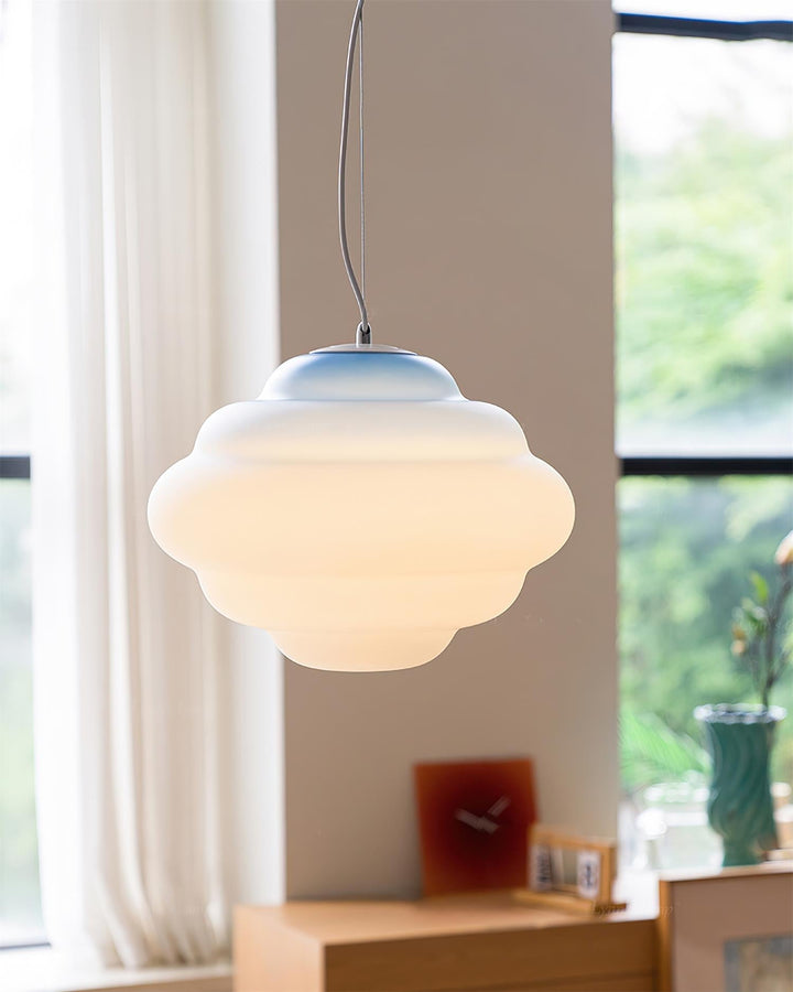 Eurvenara Premium Nordic Art Nuageux Verre Pendentif Lampe - Neutralighting
