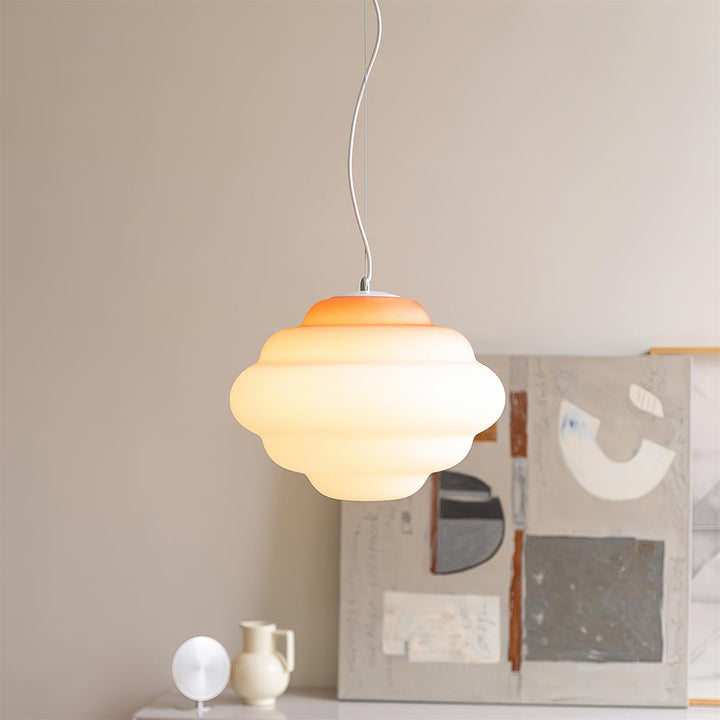 Eurvenara Premium Nordic Art Nuageux Verre Pendentif Lampe - Neutralighting