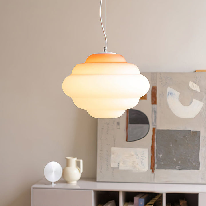 Eurvenara Premium Nordic Art Nuageux Verre Pendentif Lampe - Neutralighting