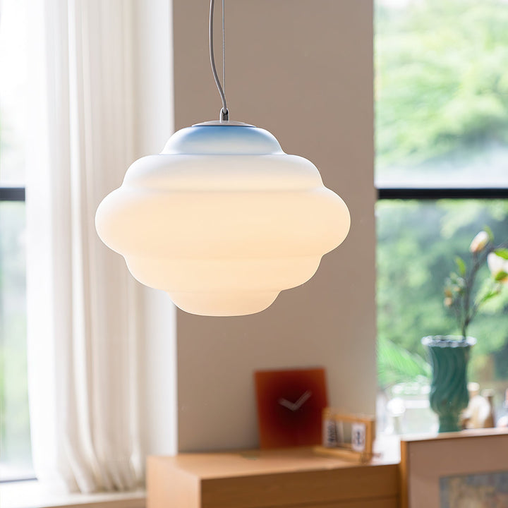 Eurvenara Premium Nordic Art Nuageux Verre Pendentif Lampe - Neutralighting