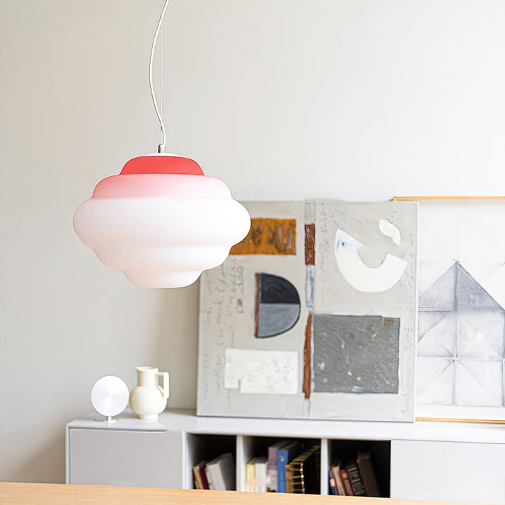 Eurvenara Premium Nordic Art Nuageux Verre Pendentif Lampe - Neutralighting