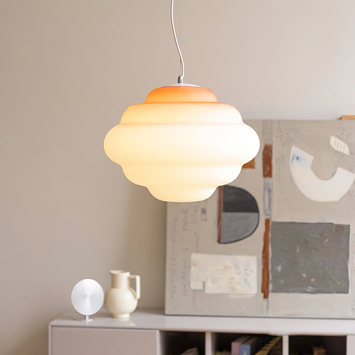 Eurvenara Premium Nordic Art Nuageux Verre Pendentif Lampe - Neutralighting