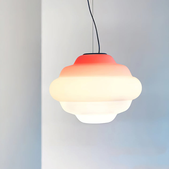 Eurvenara Premium Nordic Art Nuageux Verre Pendentif Lampe - Neutralighting
