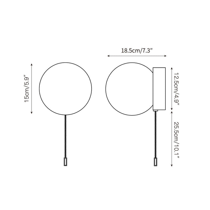 Aurlirira Applique Murale Moderne Minimaliste En Métal Et Verre - Neutralighting