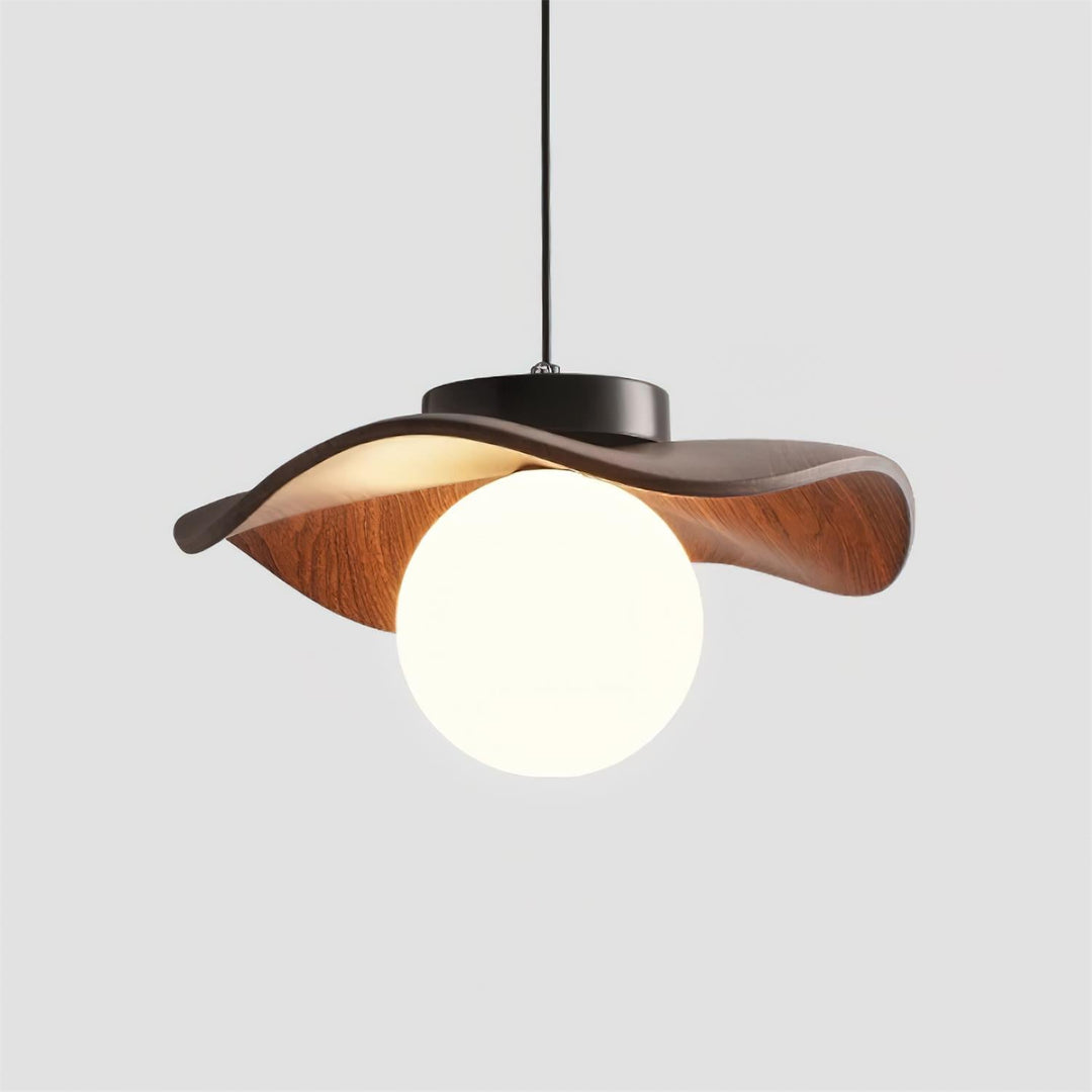 Suspension Verre Ondulé Ombre Sculptural Minimaliste Accent - Neutralighting