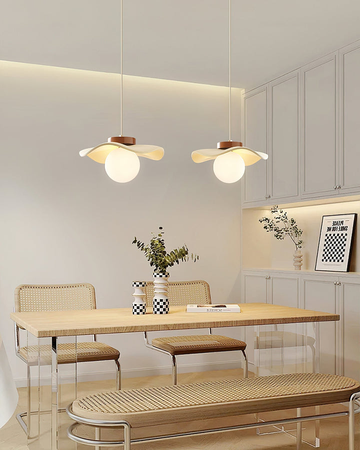 Suspension Verre Ondulé Ombre Sculptural Minimaliste Accent - Neutralighting