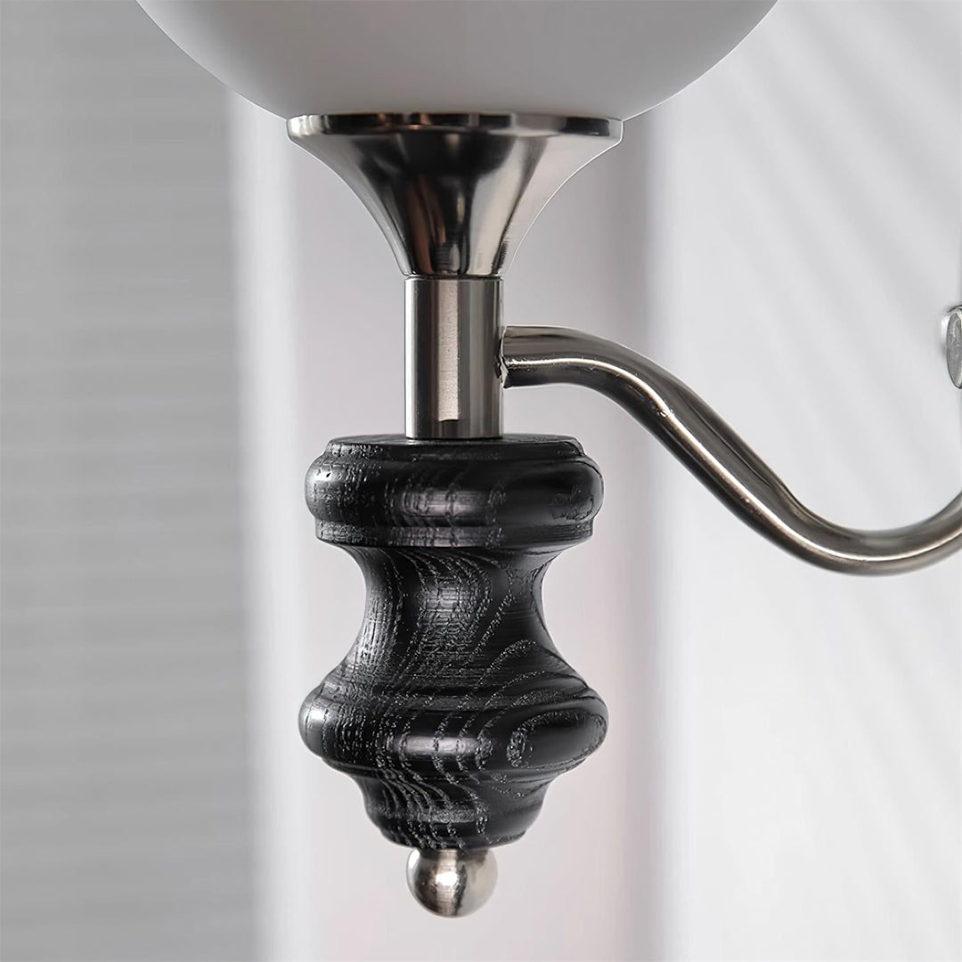 Duvin Applique Murale Vintage en Verre Givré - Neutralighting