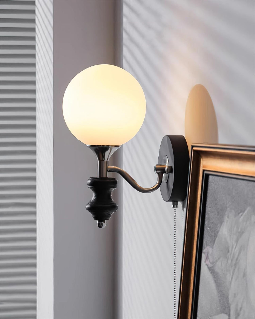Duvin Applique Murale Vintage en Verre Givré - Neutralighting