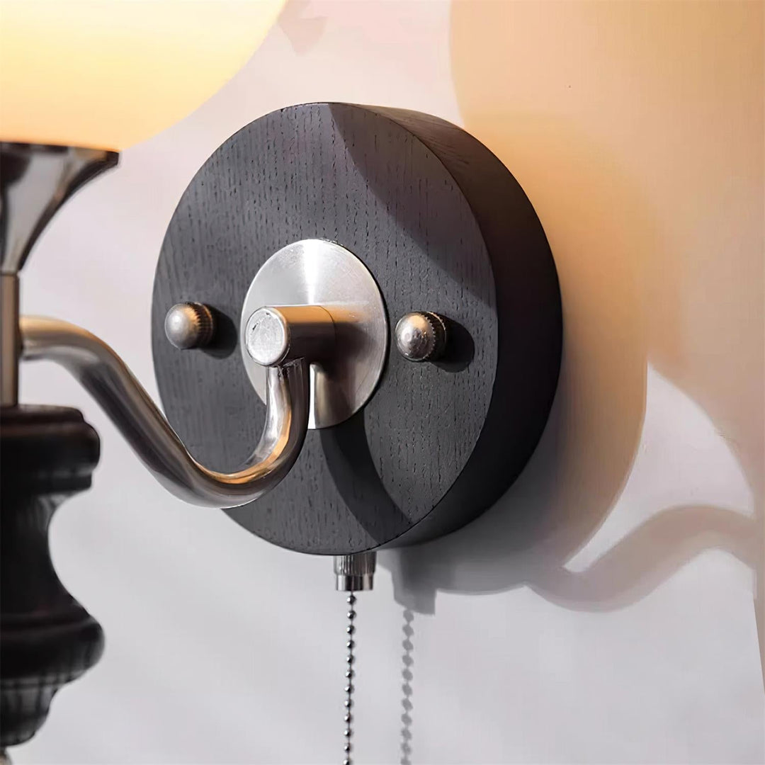 Duvin Applique Murale Vintage en Verre Givré - Neutralighting