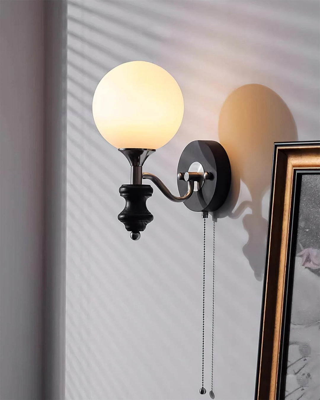 Duvin Applique Murale Vintage en Verre Givré - Neutralighting